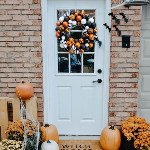 Bibelot 18 Inch Halloween Wreath for Front Door Decor