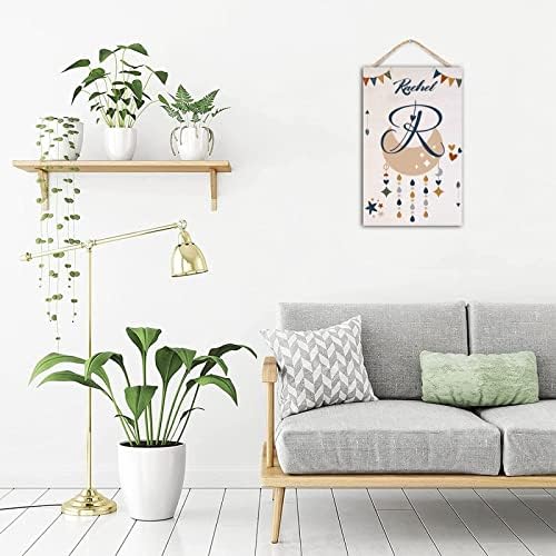WengBeauty Custom Wood Last Name Sign 10x16 Inch