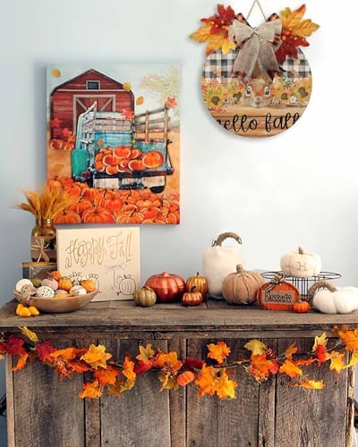 Fall Welcome Sign with Squirrel and Sunflower Design