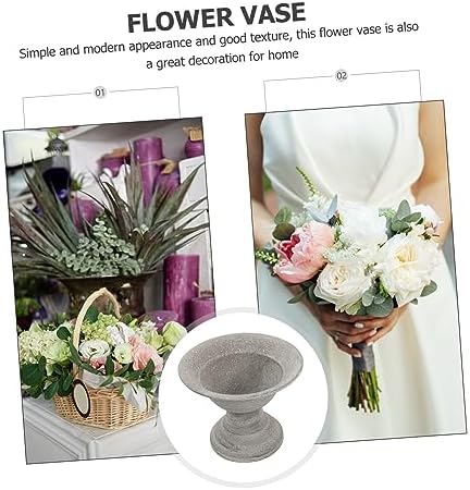 UPKOCH Vintage Metal Flowerpot for Dried Flowers Decorative Vase for Home Decor and Weddings