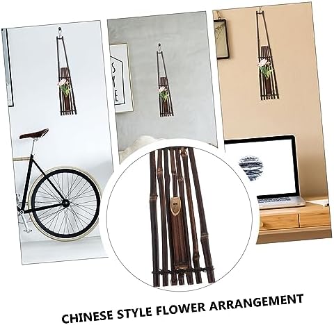 Zerodeko Vintage Bamboo Flower Vase for Wall and Home Decor