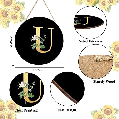 Farmhouse Door Hanger with Greenery and Floral Design