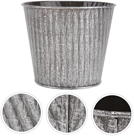 Happyyami Retro Iron Flower Bucket for Dried Flowers and Home Decor