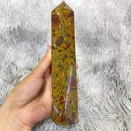 KemneT Natural Crystal Quartz Obelisk for Room Decoration