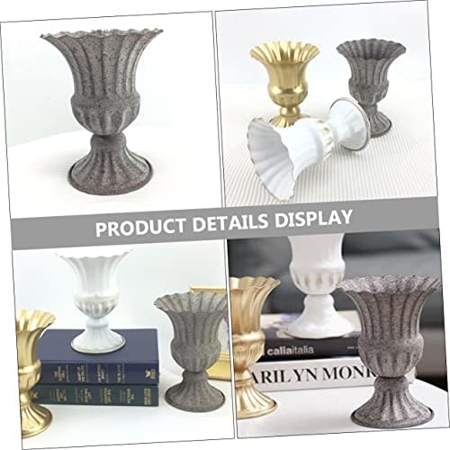 Creative Wrought Iron Flower Pot Vintage Dried Flower Vase for Unique Home Decor