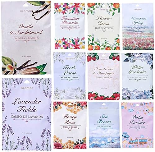 12 Scented Fragrance Sachet Pouch for Wardrobe and Home