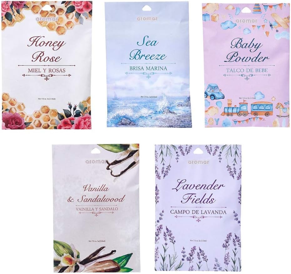 12 Scented Fragrance Sachet Pouch for Wardrobe and Home