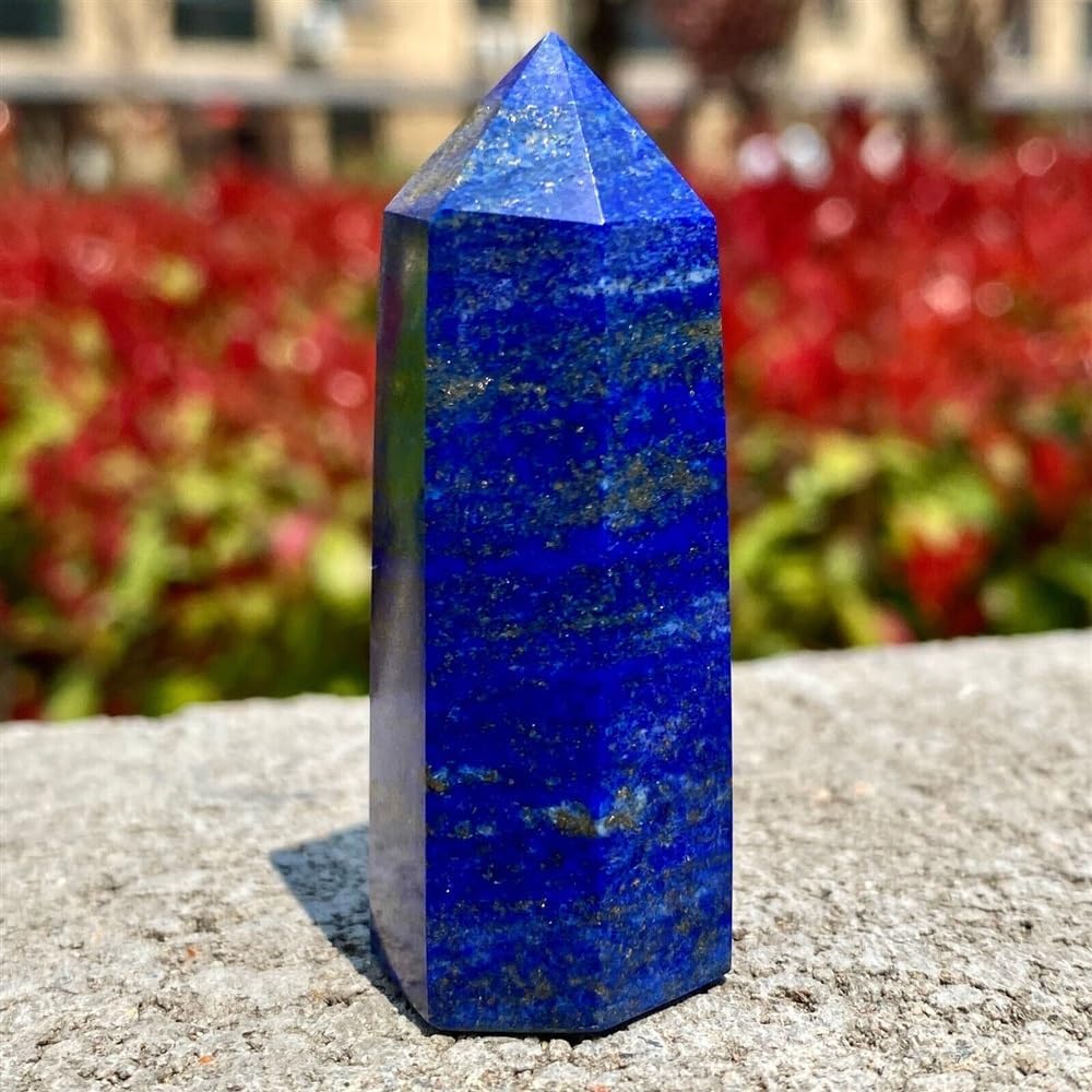 KatLin Lapis Lazuli Quartz Crystal Healing Wand Obelisk
