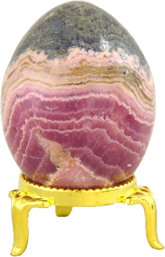 Rhodochrosite Healing Egg with Stand Reiki Activated