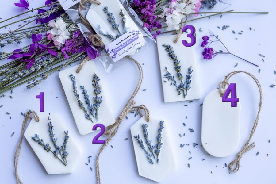 Lavender Soy Wax Sachets for Home and Car Freshness