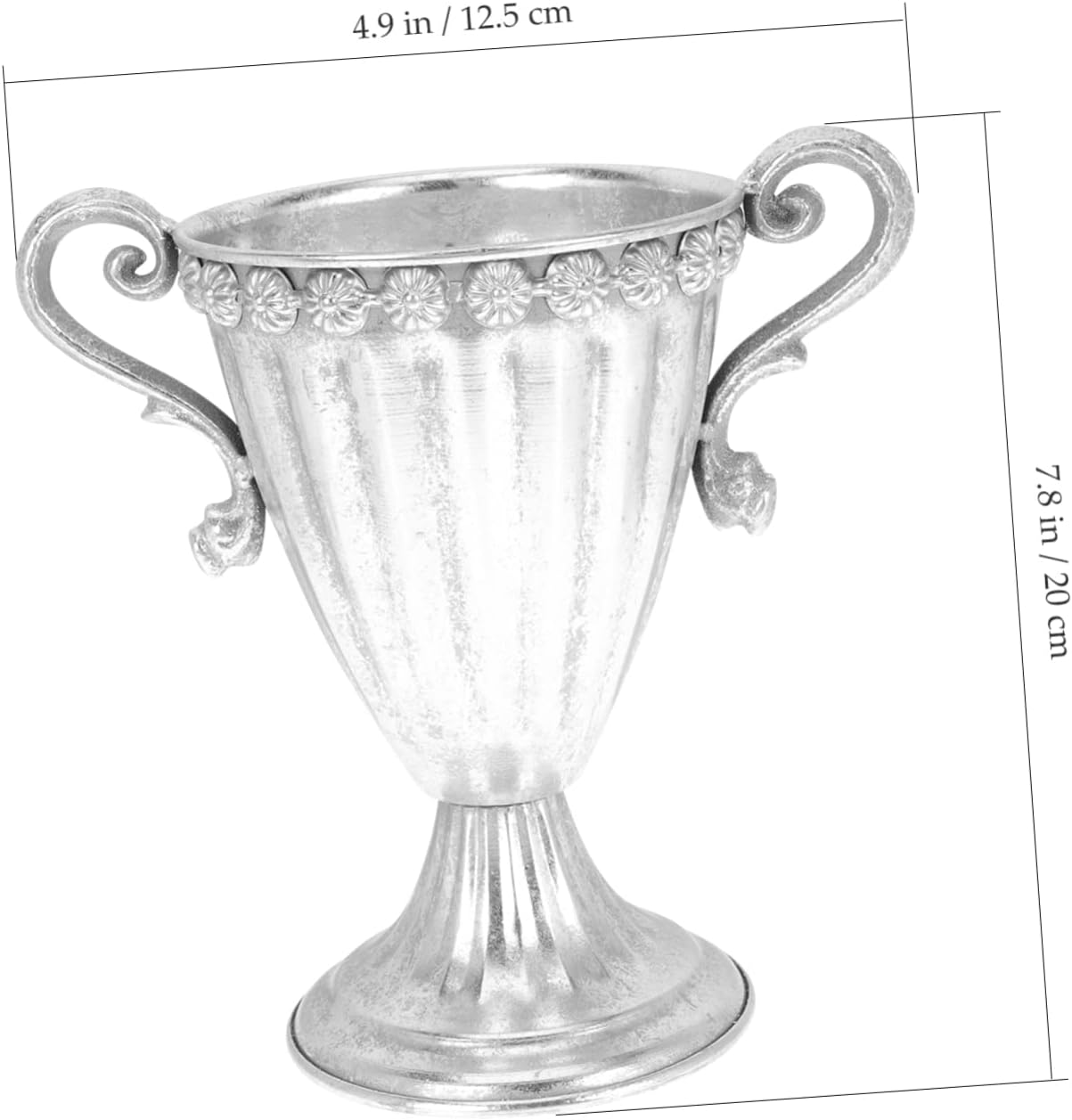 SUPVOX Vintage Decorative Iron Vase for Home Table Centerpieces