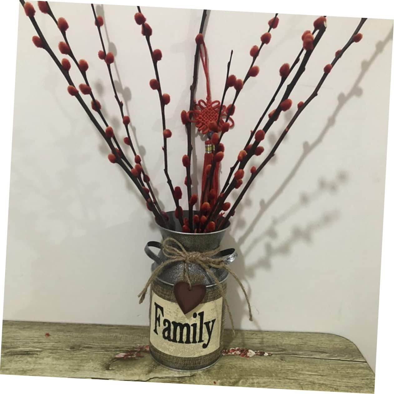 Balacoo Iron Flower Pot Handle Rustic Vintage Vase