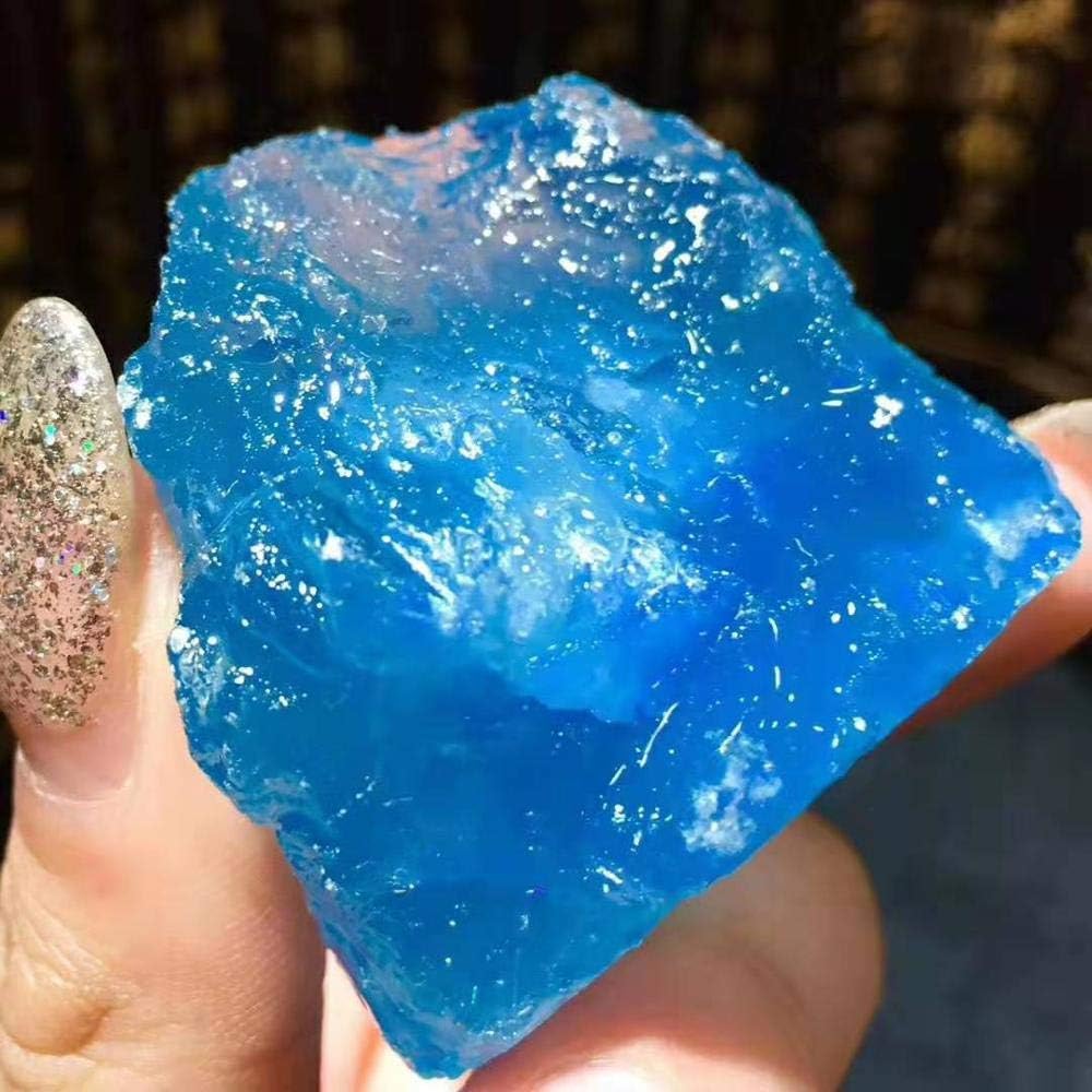 FIDEMM Natural Sea Sapphire Crystal Rough Stone 80-90g