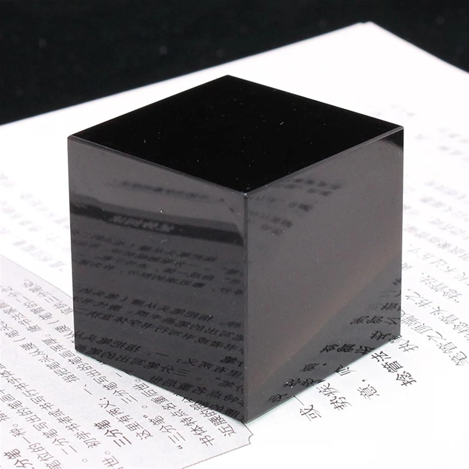 KatLin Natural Obsidian Stone Paperweight Home Decoration