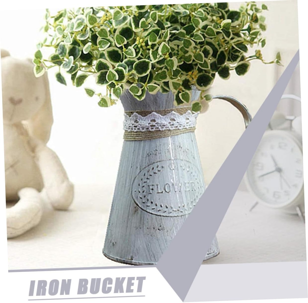 Vintage Floral Vase for Rustic Decor