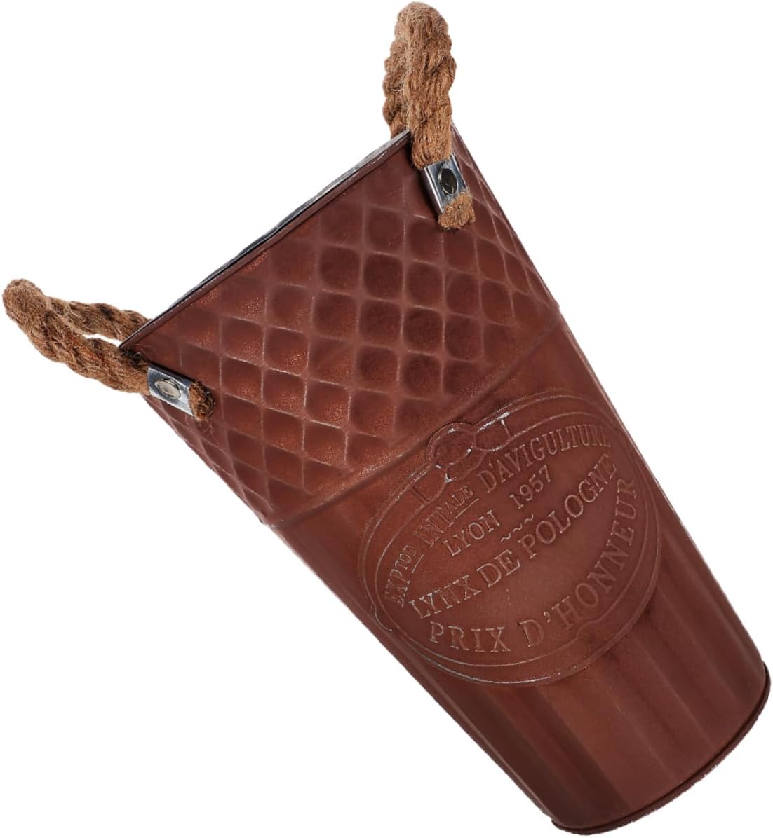 SUPVOX Vintage Iron Flower Bucket Decorative Vase