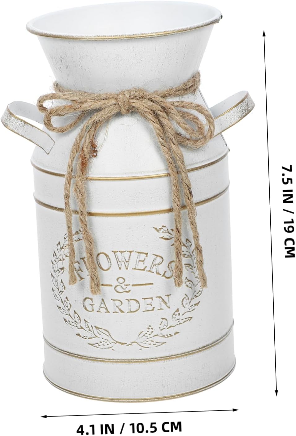 Vintage Decor Galvanized Flower Planter Vase for Flowers