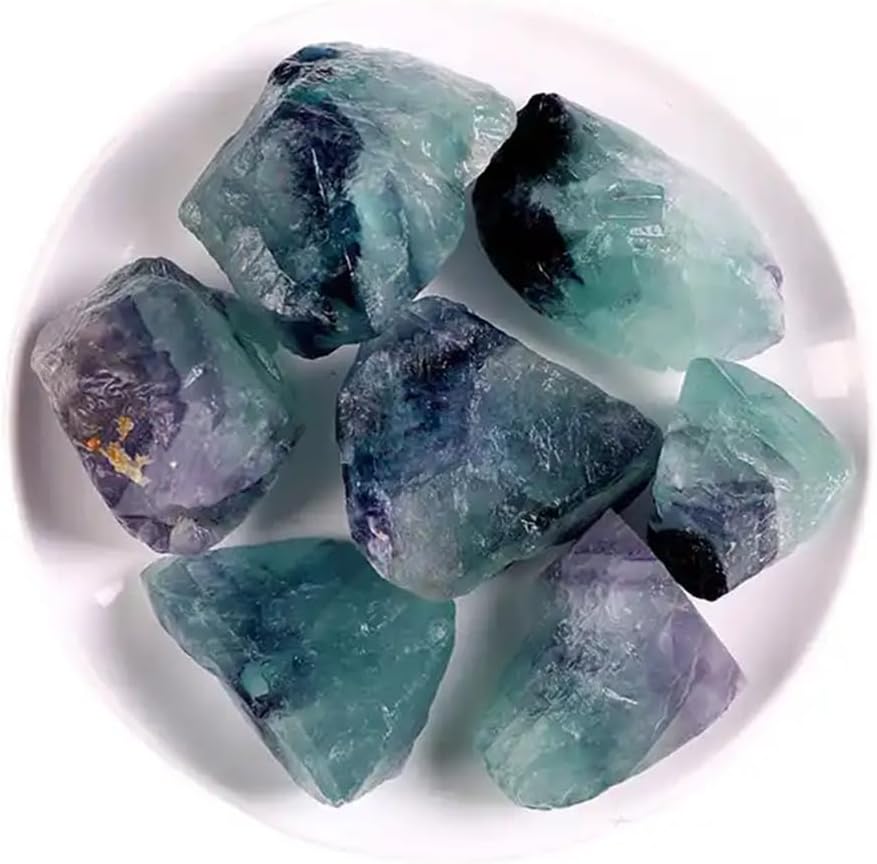 Natural Rainbow Fluorite Crystal Stones 1000g