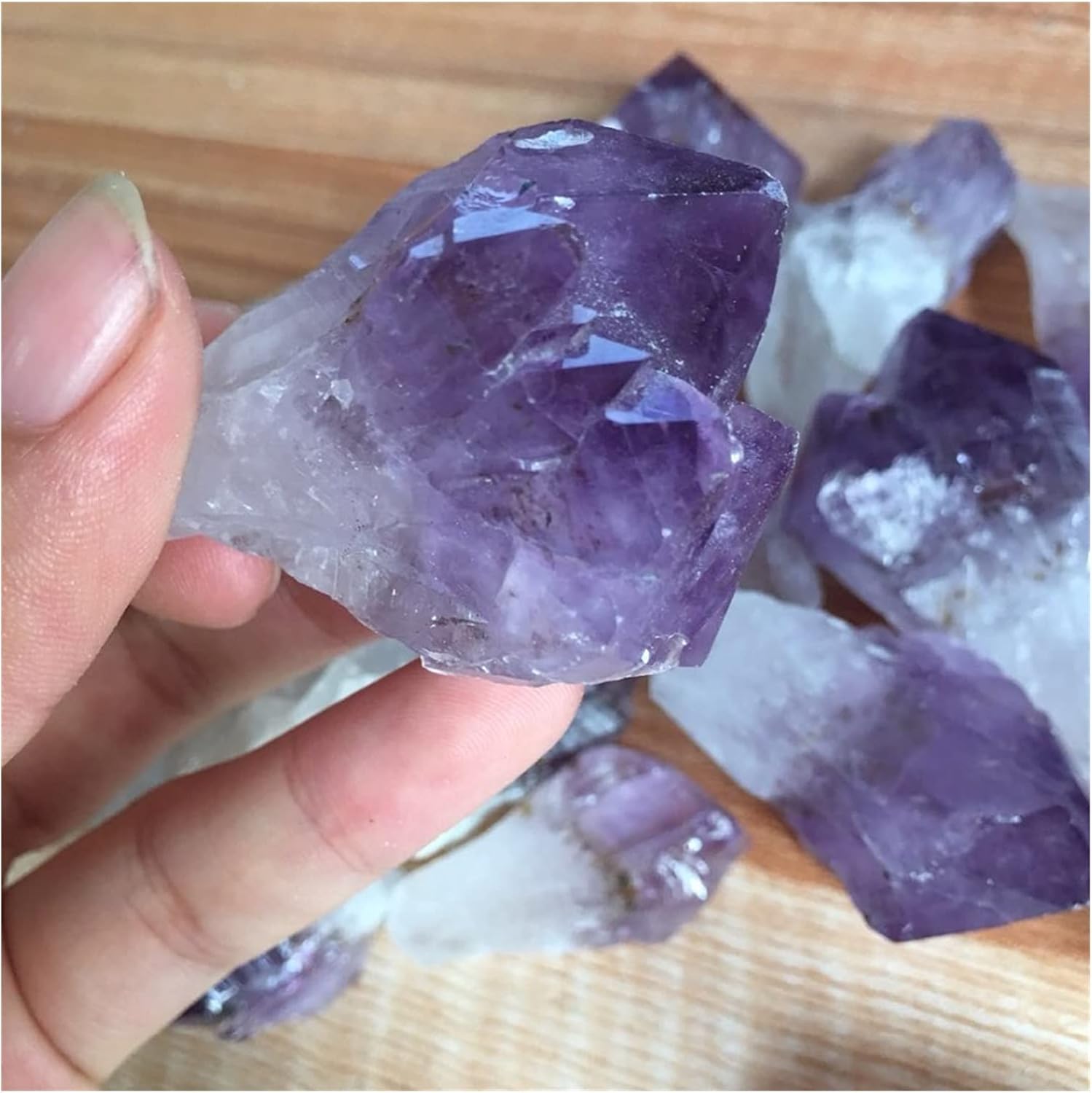 FIDEMM Natural Crystal Rough Stones 500g Super Seven Healing Stones