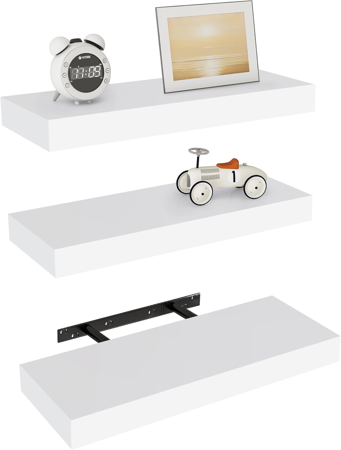 Vervida Floating Shelves 3 Pack 15 In White
