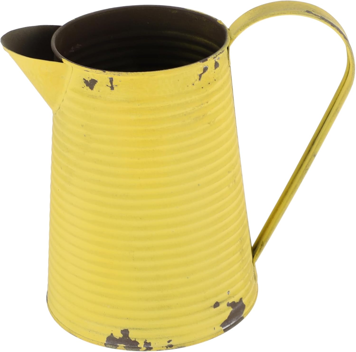 Balacoo Vintage Iron Flower Vase Rustic Metal Pitcher Pot for Home Decor