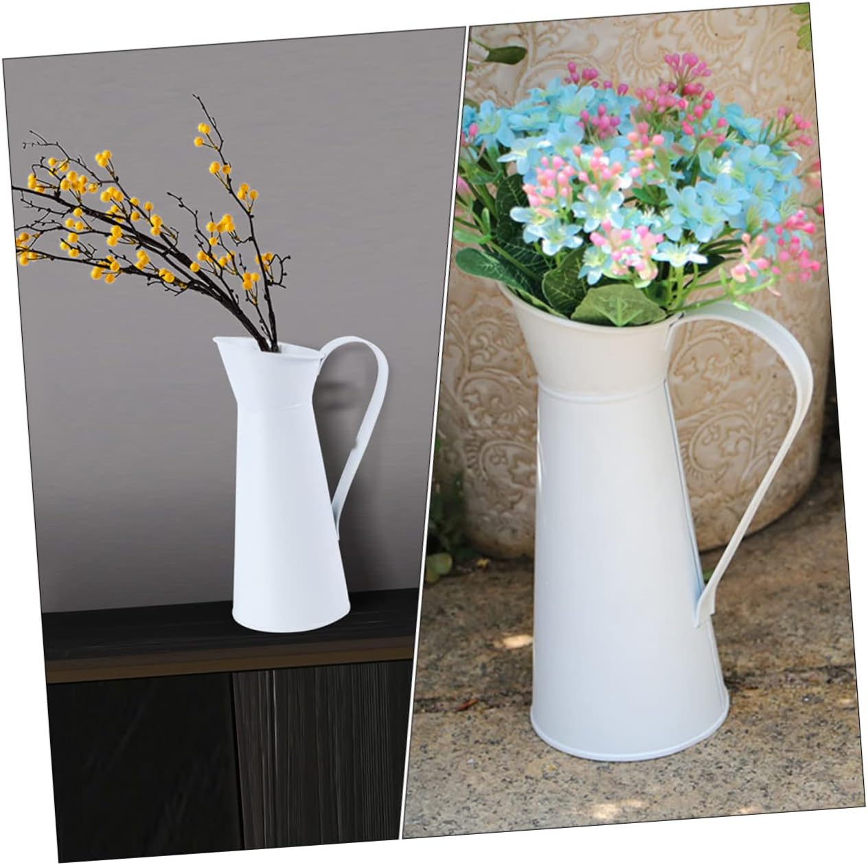 Happyyami Modern Iron Vase for Flower Arrangement