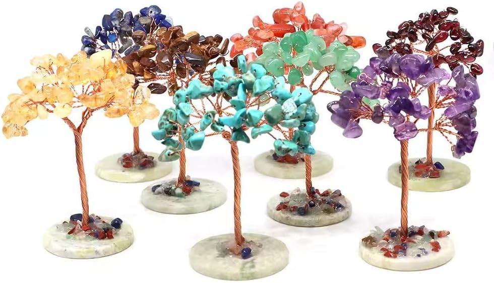 Natural Crystal Money Tree with Quartz Base