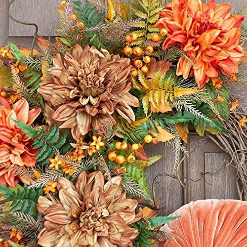 Autumn Door Wreath Rustic Grapevine Home Decor