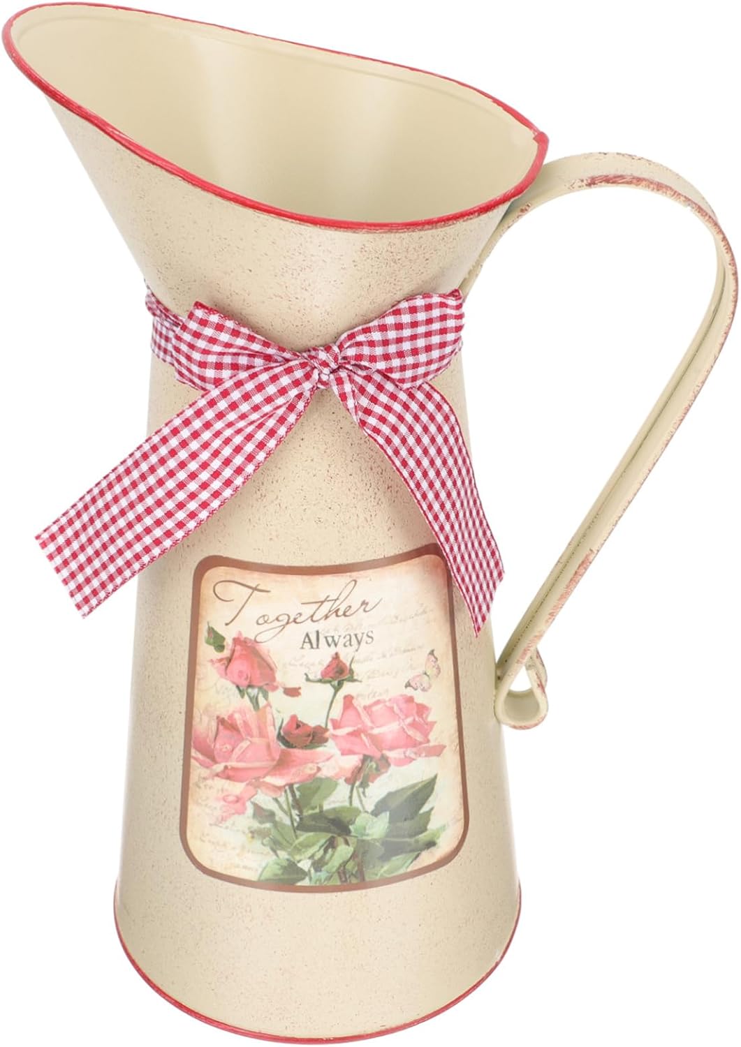 Balacoo Vintage Flower Bucket Rustic Decorative Vase