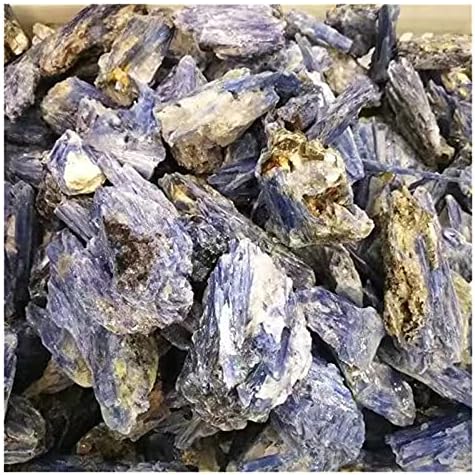 FIDEMM Natural Cyanite Quartz Crystal Cluster Rough Stone for Decoration