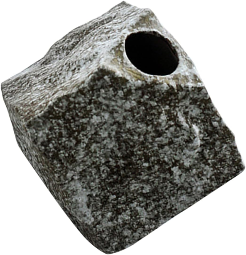 PRETYZOOM Modern Ceramic Flower Vase with Unique Rock Pattern