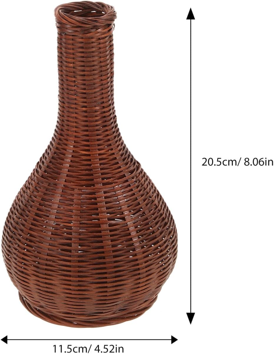 Alipis Rattan Vase for Home Office Decor