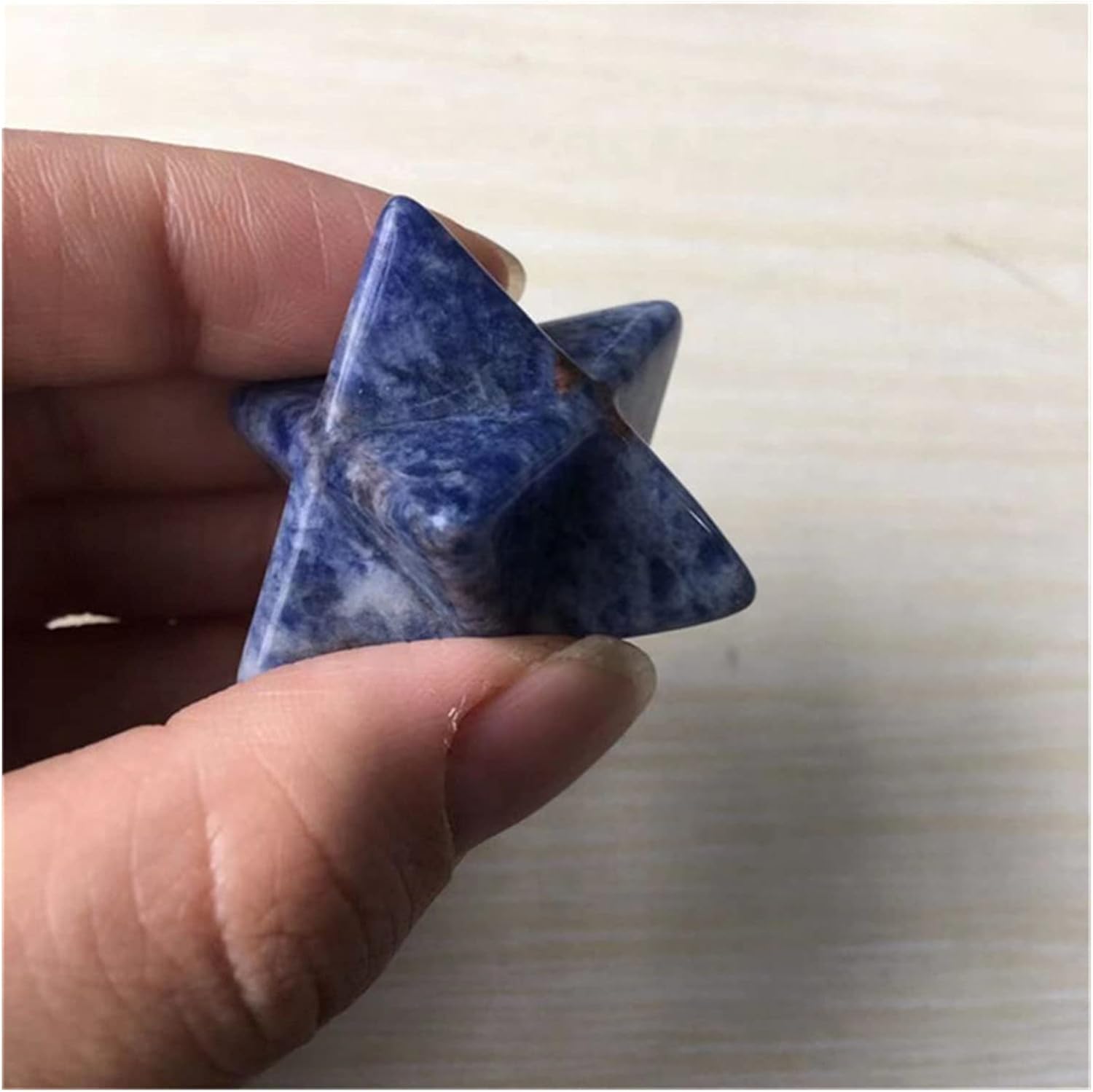 FIDEMM Moon Shape Sodalite Healing Crystal Stones