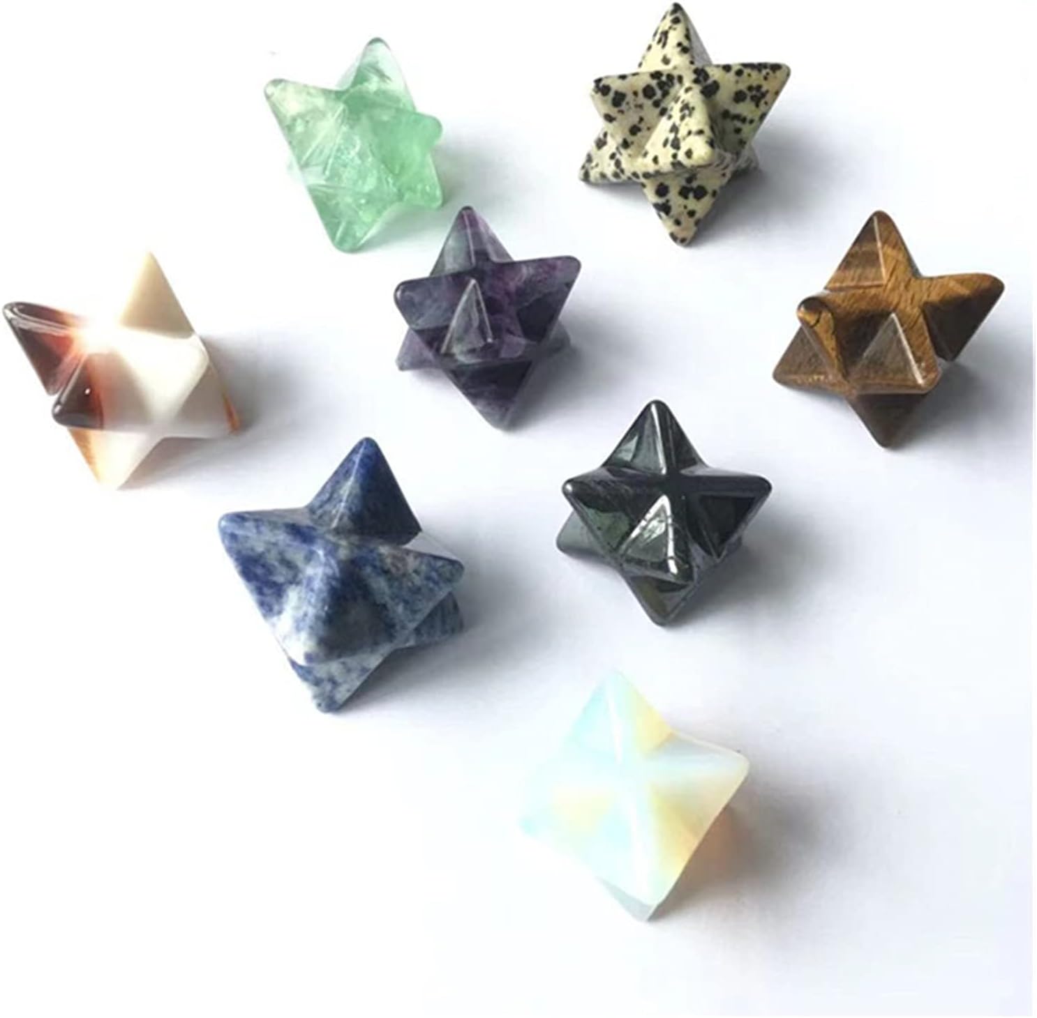 FIDEMM Moon Shape Sodalite Healing Crystal Stones