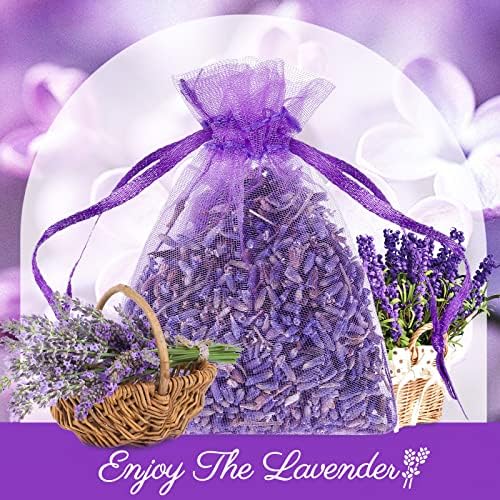 Reginary 200 Pack Lavender Sachets for Home and Closet Use