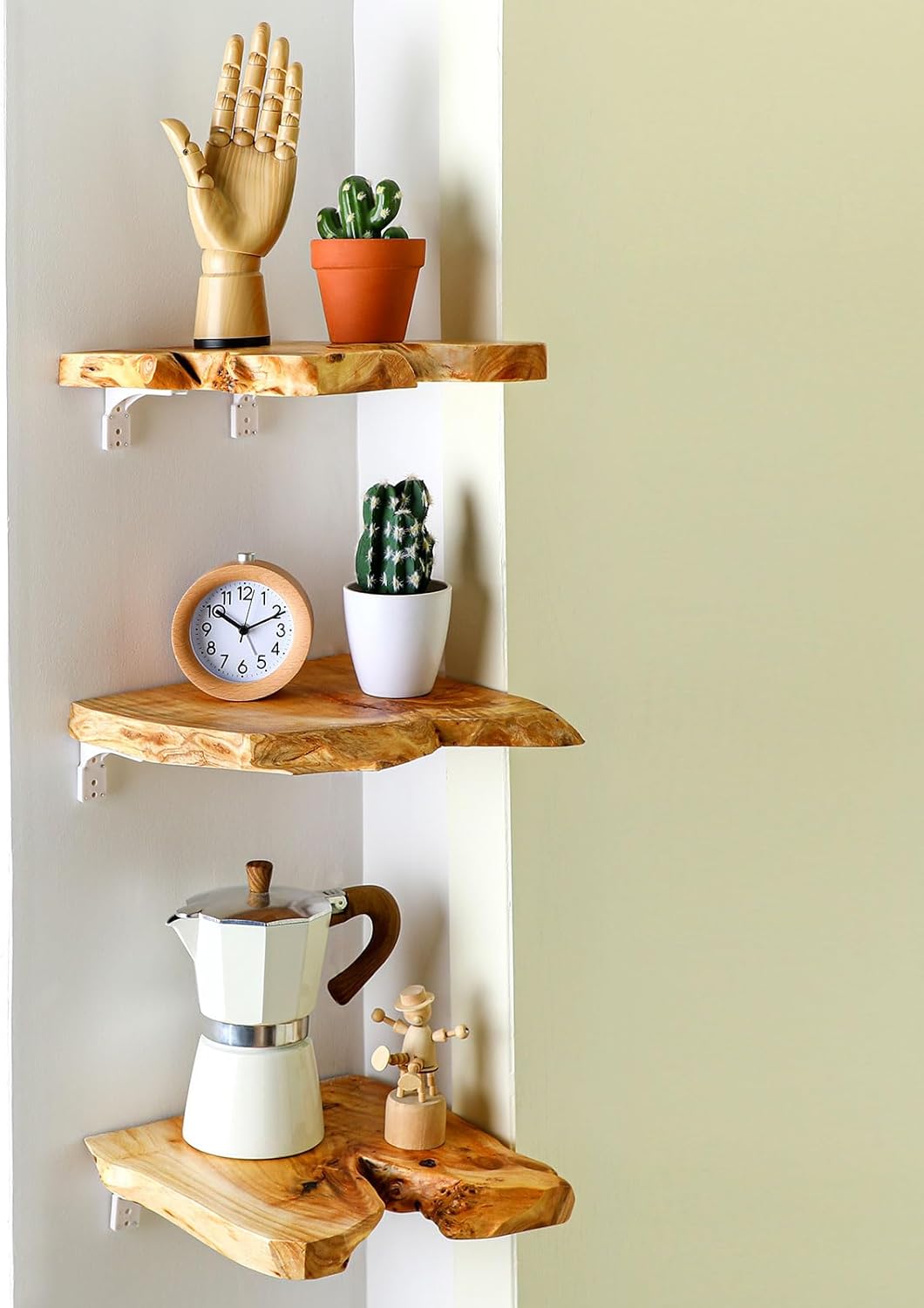 Pinkunn 3 Pcs Floating Shelves for Wall Mounting