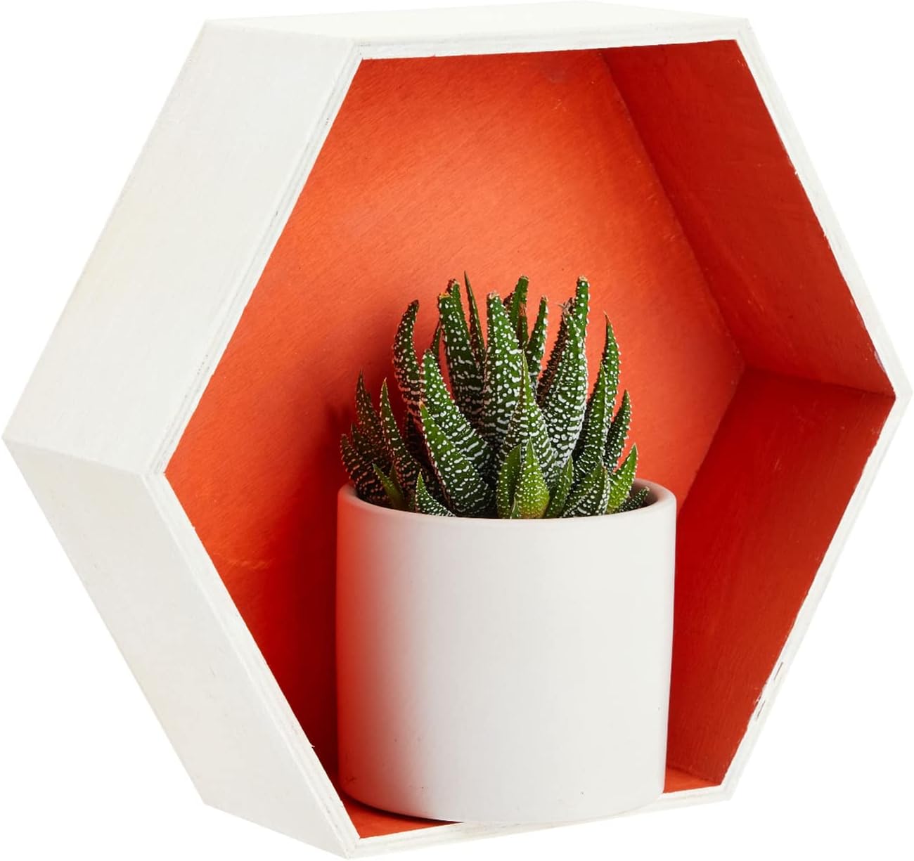 Bright Creations 9 Hexagon Floating Wall Shelves Set