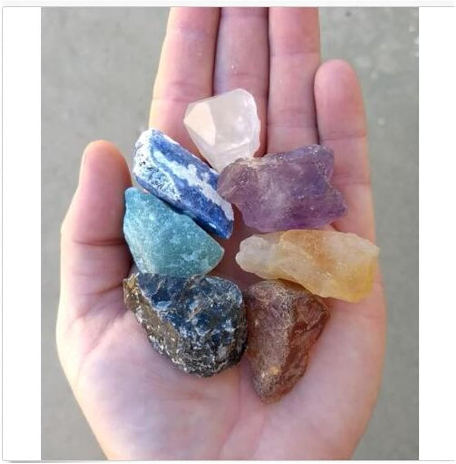 FIDEMM Natural Crystal 7 Stones Chakra Set