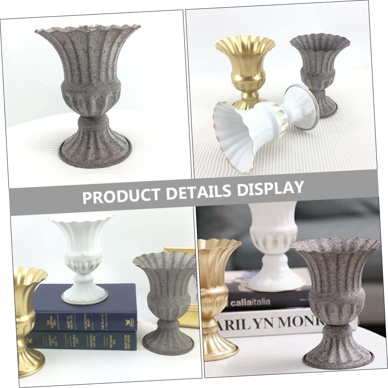 Creative Wrought Iron Flower Pot Vintage Dried Flower Vase for Unique Home Decor