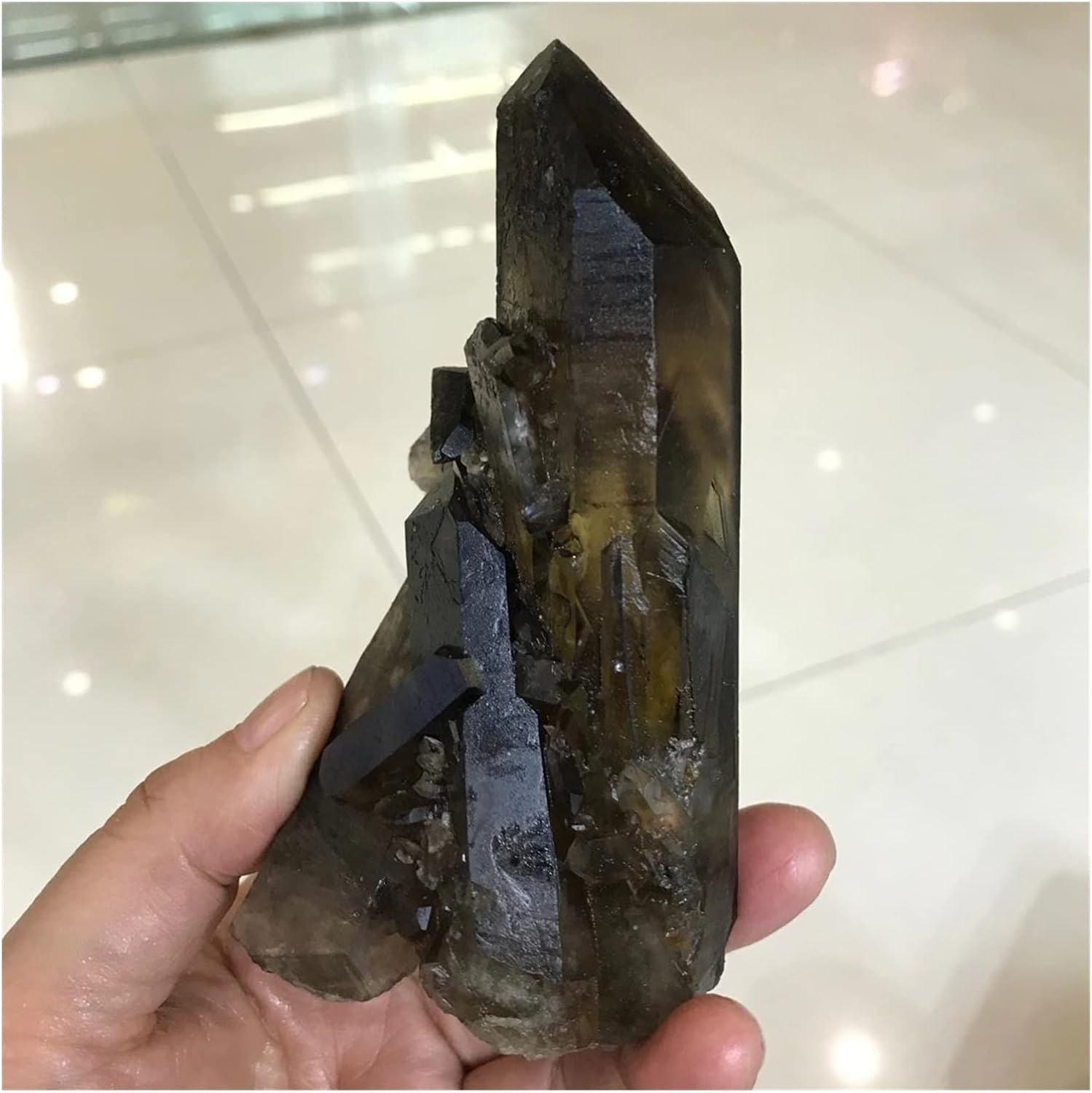 PEKMAR Natural Raw Brown Smoky Quartz Crystal Clusters 1kg
