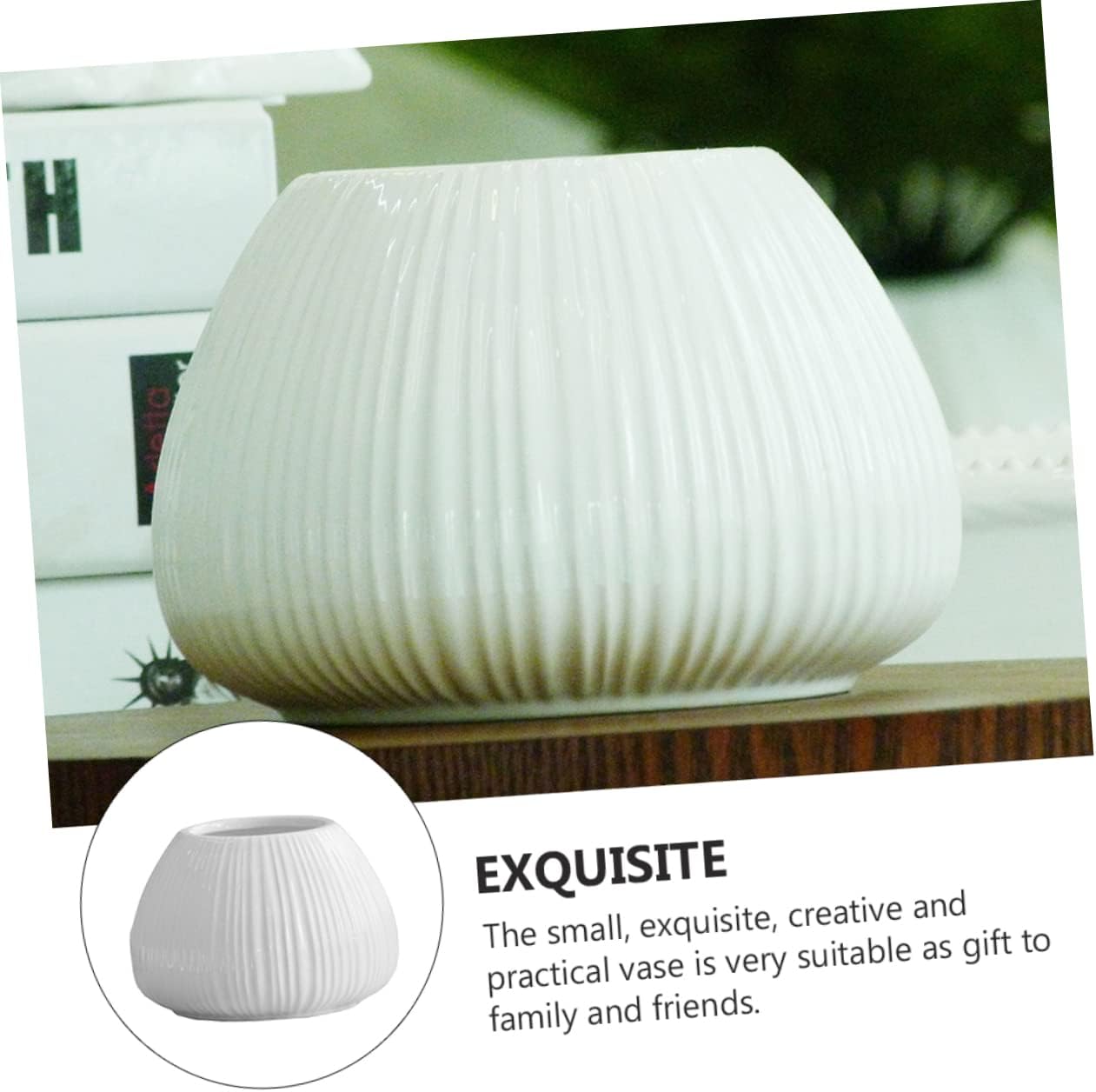 VINTORKY 1pc Elegant Ceramic Flower Vase for Home Decor