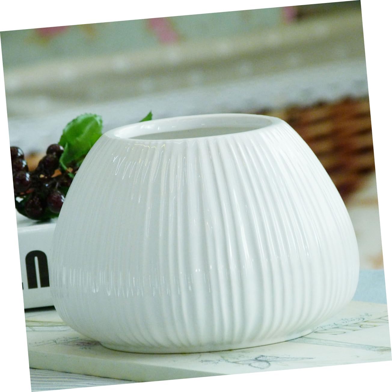 VINTORKY 1pc Elegant Ceramic Flower Vase for Home Decor