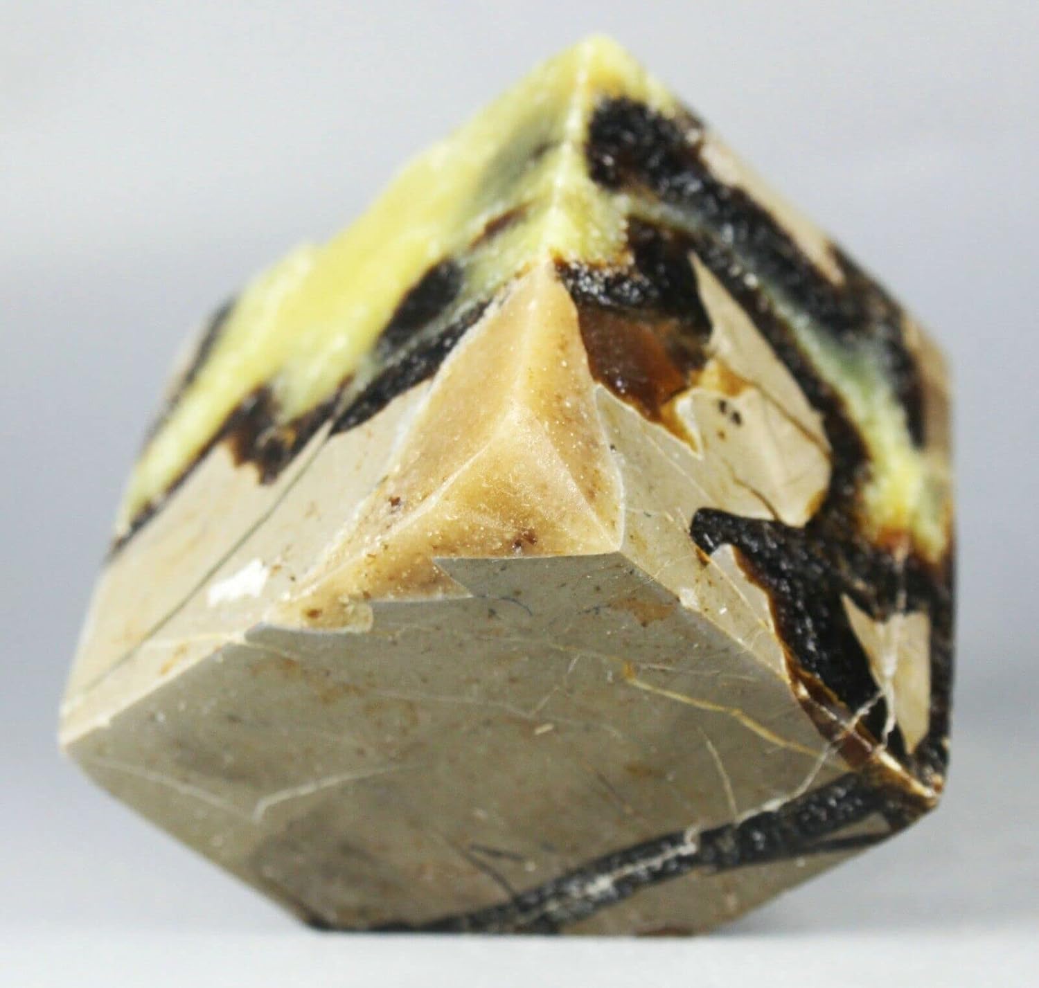 Polished Dragon Septarian Cube Reiki Stone 310G