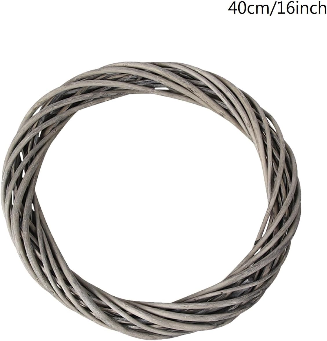 MALOKI 16 Inch Rattan Grapevine Wreath Decor