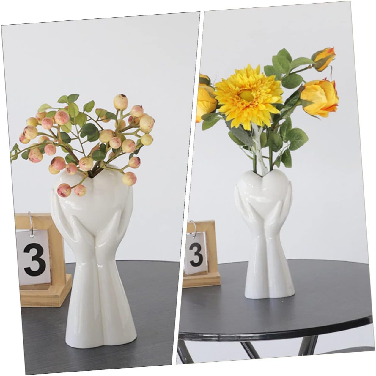 MERRYHAPY Ceramic Vase for Dried Flowers Nordic Style Home Decor