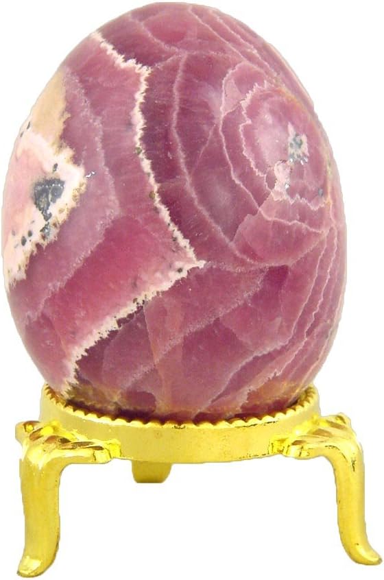Rhodochrosite Healing Egg with Stand Reiki Activated 1