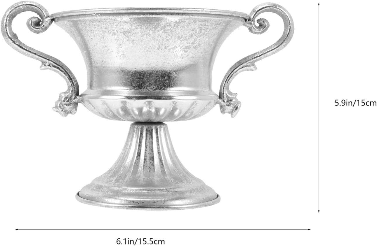 SEWOART Decorative Flower Vase Vintage Silver Vase for Home Decor