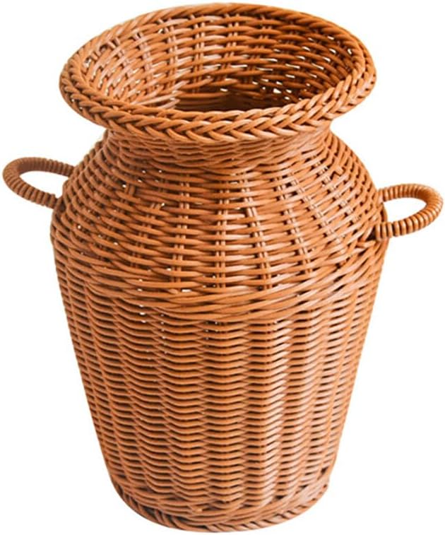 Generic Wicker Vase Rattan Woven Decorative Basket