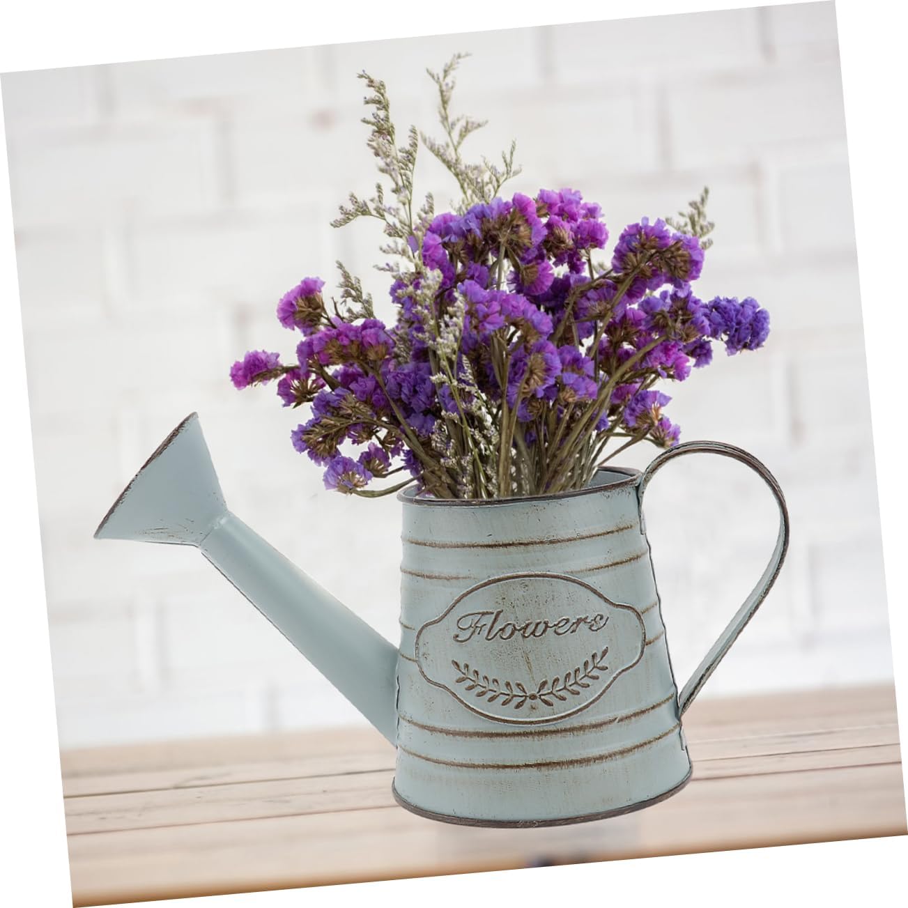 Balacoo 2pcs Vintage Rustic Iron Flower Vase Decor