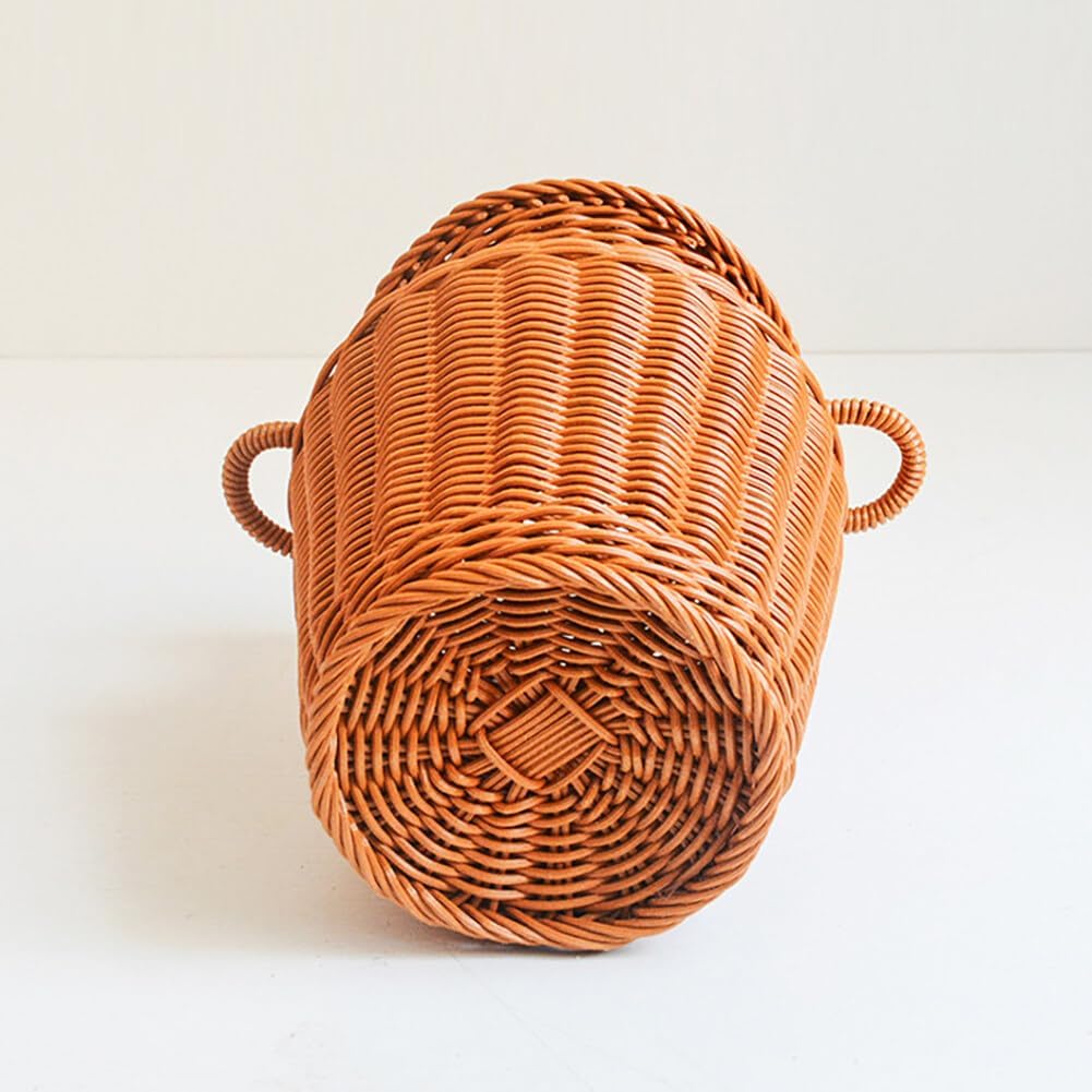 Generic Wicker Vase Rattan Woven Decorative Basket